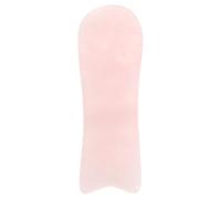 Gogogmee Pietra Gua Sha in Cristallo Rosa per Viso e Occhi Strumento di Massaggio Raschiante Portatile per Cura della Pelle Design Ergonomico per Uso Quotidiano e Relax Olistico