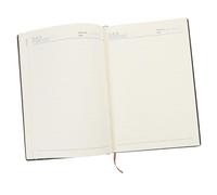 Gogogmee Planner Portatile in Pelle Morbida Nero Organizer Mensile per Studenti Ufficio e Scuola Taccuino Note Multifunzionale per Appunti e Pianificazione