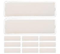 Gogogmee Porta Etichette Trasparente Autoadesivo Doppio Strato 17X55 MM 100 Pezzi Targhette per Scrivania e Scaffali Etichette Resistenti per Ufficio Supermercati e Scuole