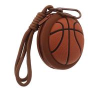 Gogogmee Portamonete con Zip Forma di Pallone da Basket in Silicone Portachiavi Organizer per Monete e Auricolari Mini Borsellino per Amanti dello Sport