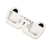 Gogogmee Portaocchiali da Parete in PP Bianco Design a Forma di Gatto Organizer da Parete per Occhiali da Sole Custodia Salvaspazio per la Casa e Portaoggetti Versatile