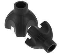 Gogogmee Punte Di Ricambio Per Bastone Da Passeggio a 4 Punte 2 Pezzi Antiscivolo Cuscinetto Per Piede Stabilizzatore Per Stampelle e Deambulatori Anziani Utilizzo Interno Ed Esterno