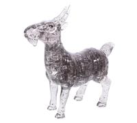Gogogmee Puzzle Cristallo Capra Grigia Decorazione da Tavolo Creativa e Autoinstallante Vetro Cristallino Elegante per Casa e Ufficio Idea Regalo Originale