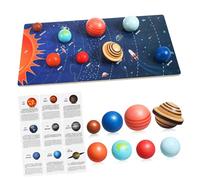 Gogogmee Puzzle Del Solare in Legno Giocattoli Spaziali Per Bambini 8 Pianeti Educativo Sicuro Per Gioco Interattivo e Facile Da Riporre