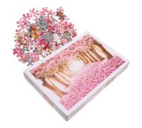 Gogogmee Puzzle di Ciliegio da 1000 Pezzi per Adulti Puzzle di Fiori di Ciliegio Dipinto a Olio Colori Fedeli e Taglio Preciso Gioco di Assemblaggio per Divertimento e Relax