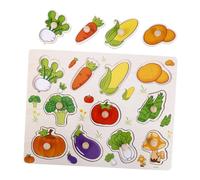 Gogogmee Puzzle in Legno per Verdure e Frutta Giocattolo Educativo Montessori per Apprendimento Precoce Creativo e Resistente per Ragazzi e Ragazze