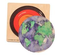 Gogogmee Puzzle Struttura in Legno per Kit Educativo Gioco Apprendimento Geografia e Solare Decorazione Camera Puzzle Spaziale