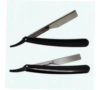 Gogogmee Rasoio Da Barba Manuale Sicuro Da Uomo, 2 Pezzi, Lama Vintage Per Barba e Basette, Portatile e Resistente, Uso Domestico e Professionale Per Viaggio e Saloni