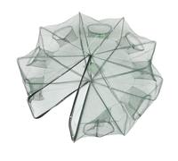 Gogogmee Rete Trappola a Maglie Pieghevole Automatica in Materiale Elastico, Retino da Pesca Portatile 8 Fori Grandi per Gamberi, Granchi e Aragoste, per Pesca in Acqua Dolci e Marine