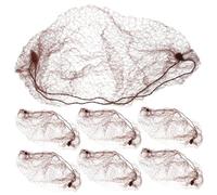 Gogogmee Retine Invisibili Elastiche Per Chioma 50 Pezzi, Rete Elastica 50 Cm Caffè, Copricapo Morbido Per Operatori Sanitari, Ristorazione e Laboratori, Fissaggio Sicuro e Confortevole Tutto Giorno