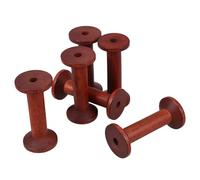 Gogogmee Rocchetti di Filo in Legno Vintage 6 Pezzi 3,5x7,5 Cm Porta Filo per Cucito e Uncinetto Compatto per Organizzazione Casa e Artigianato