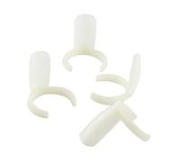 Gogogmee Ruota Espositiva Per Nail Art Anelli Plastica Bianca 100 Pezzi Per Esercitarsi e Mostrare Smalti Professionale e Personale a Casa o in Salone Di Bellezza