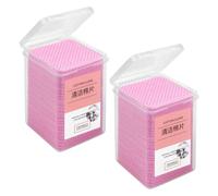 Gogogmee Salviette Superficie Liscia Non Tessuto per Pulizia Colla Ciglia 400 Pezzi Pasta Rosa per Viaggi e Uso Professionale