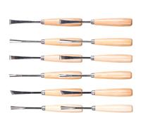 Gogogmee Scalpello da Intaglio Legno Set 12 Pezzi Sgorbìa Professionale per Falegnami e Principianti Utensili per Lavorazione Legno Artigianato e Scultura Dettagli Pelle