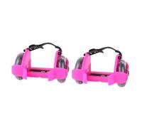 Gogogmee Scarpe Skate Regolabili per Ruote Luminose Materiale Resistente e Antidecompressione Design Flash LED Cinturino Regolabile per Maggiore Comfort e Sicurezza per Sport Allaperto