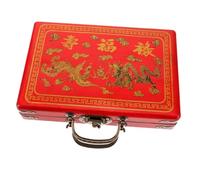 Gogogmee Scatola Cinesper Mahjong Contenitore Di Legno Robusto Scatola Per Mahjong Per Casa Per Trasporto Scatolper Riporre Oggetti