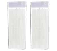 Gogogmee Scovolini Interdentali Portatili 120 Pezzi in 2 Scatole, Spazzolini Dentali Compatti Bianchi Ergonomici per Pulizia Quotidiana e Rimozione Placca, Pulitore Dentale da Viaggio