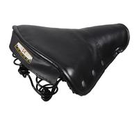 Gogogmee Sella per Bici Vintage in Pelle Cuscino per Sella Retrò Confortevole e Resistente Compatibile Bici d'Epoca Colore Nero