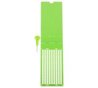 Gogogmee Set 1 Piastra di Scrittura Braille con Penna Portatile e Sicura in Plastica Verde Strumento di Apprendimento per Utenti Non Vedenti e Ipovedenti per Ciechi