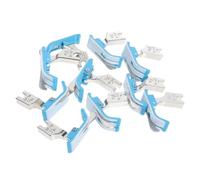 Gogogmee Set 10 Pezzi Piedini per Macchina da Cucire Industriale in Acciaio Guida Bordo e Coltello Integrato Piedino Stretto Destro Multifunzione per Cuciture Precise e Taglio Filo Rapido