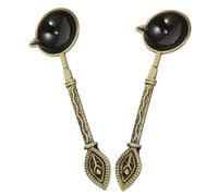 Gogogmee Set 2 Cucchiai per Sigillatura Ceralacca in Lega di Zinco, Cucchiaio per Sciogliere Sigilli di Cera, Strumento per Sigillatura Buste Fai da Te, per Inviti, Arte e Progetti