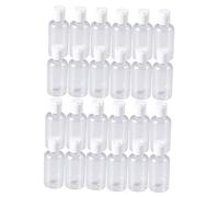 Gogogmee Set 24 Pezzi Bottiglie Ricaricabili da 75Ml in Plastica Bianca senza Odore, per Crema Solare e Tonico Viso Durante Attività Fisica all'Aperto