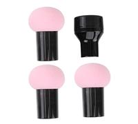 Gogogmee Set 3 Pezzi Spugna Per Trucco Con Manico a Forma Di Fungo, Applicatore in Silicone Per Fondotinta Liquido e Correttore, Piumino Bagnato e Asciutto Per Viso e Corpo, Strumenti Make up Donna