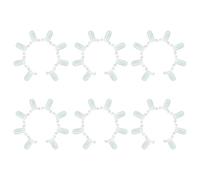 Gogogmee Set 500 Anelli Espositore per Campioni di Colori Unghie in Plastica Tavolozza Nail Art per Saloni di Bellezza e Uso Fai da Te Supporto Compatto per Pratica Manicure e Display