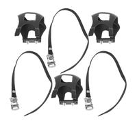 Gogogmee Set 6 Cinghie Regolabili per Pedali da Bici con Fermapiedi Ergonomici in Materiale Resistente Gabbie per Dita per Mountain Bike e Bici da Strada Supporto Stabile per Pedalata e