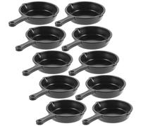 Gogogmee Set da 10 Mini Padelle in Plastica per Casa delle Bambole Utensili da Cucina in Miniatura Bordo Liscio Sicuro Decorazioni Creative per Micro Scene e Accessori Cucina Giocattolo