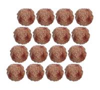 Gogogmee Set da 16 Pezzi di Mini Polpette Finte di Manzo Artificiali Realistiche in PVC per Decorazione Cucina e Oggetti di Scena Ristorante Accessori Resistenti per Esposizioni e