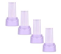 Gogogmee Set da 4 Spazzole la Rimozione dei Peli Alette Pulenti, Detergente per Pettini e Spazzole Chioma, Strumento Portatile Ergonomico per Pulizia Professionale in Salone e Uso