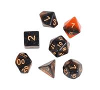 Gogogmee Set di Dadi Policromatici Acrilici a Facce, Leggero Numeri Chiari e Design Creativo per Giochi di Intrattenimento e Feste Colore Casuale