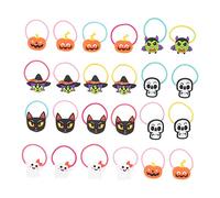 Gogogmee Set di Elastici per di Halloween Pezzi Sottili Elastici con Motivo a Teschio di Pipistrello per Feste E Uso Quotidiano