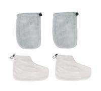 Gogogmee Set Di Guanti e Copripiedi Per Trattamento Alla Paraffina, 2 Paia Termico, Accessori Per Bagno Di Cera, Uso Professionale e Domestico