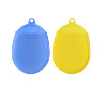 Gogogmee Set di Spazzole da Bagno per Neonati in Silicone Morbido per Ragazzi E Ragazze Spazzola da Confezione da 2 per