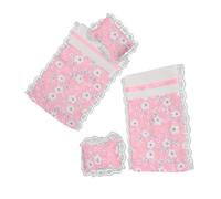 Gogogmee Set Letto a Castello per Casa delle Bambole Cuscini e Lenzuola, Accessori per Mobili Giocattolo, Compatibile Diorama, per Gioco di Finzione e Sviluppo Sociale