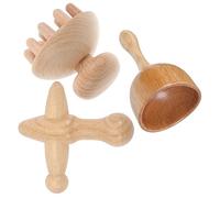 Gogogmee Set Multifunzionale Di Strumenti Per Massaggi in Legno Per Il Sollievo Del Corpo Strumento Di Scultura Manuale Per Collo E Schiena Per Viaggi A Casa