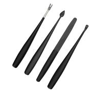 Gogogmee Set Strumenti Manicure 4 Pezzi in Acciaio Inossidabile Tagliacuticole e Lima Unghie, Leggero e Compatto per Uso Casa e Salone
