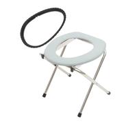 Gogogmee Sgabello Pieghevole per Wc da Bagno 2 Pezzi, Sedia da Water Portatile per Anziani e Donne Incinte, Sgabello per Wc alla Turca Struttura Stabile e Destinato a Casa