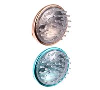 Gogogmee Spazzola Massaggiante la Testa e Cuoio Capelluto 2 Pezzi Manico Ergonomico in Abs, Massaggiatore Esfoliante per Shampoo Sotto la Doccia, Adatta a Unghie Ben Tenute e Uso Quotidiano