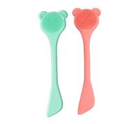 Gogogmee Spazzola Nasale in Silicone, Set 2 Pezzi, Verde, per Pulizia del Viso, Delicata e Sicura, Facile da Portare per Skincare e Peeling