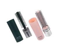 Gogogmee Spazzola Rotonda Da Viaggio 2 Pezzi Per Asciugatura Phon e Styling Chioma Lisci e Ricci, Piccola Spazzola a Rullo Portatile Per Donna e Uomo, Per Viaggi e Uso Quotidiano