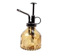 Gogogmee Spruzzino in Vetro Vintage con Pompetta per Piante e Giardinaggio Nebulizzatore Trasparente Ergonomico per Innaffiare Bonsai Fiori e Ortaggi Decorazione Retrò per Uso Interno ed