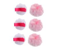 Gogogmee Spugnette per Trucco Morbide in Cotone 6 Pezzi, Puff Cipria Rotondi Fluffy per Donne e Ragazze, Sensazione Gentile e Amichevole la Pelle Colore Casuale