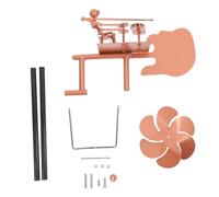 Gogogmee Statua di Mulino Vento Batterista in Metallo Decorazione da Giardino Unica Arte Esterna per Cortili e Spazi Verdi Suonatore di Tamburo Rotante Alimentato Vento