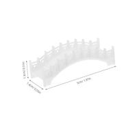 Gogogmee Statua Di Ponte Ad in Miniatura Di Plastica Per Micropaesaggi Acquari Terrari Bonsai Dettagli Intricati e Curve Realistiche