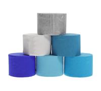 Gogogmee Stelle Filanti di Crepe Colorate 6 Pezzi, Festoni Decorativi per Feste di Compleanno e Matrimoni, Carta Crespa Comoda e Leggera per Decorazioni Fai da Te