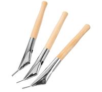 Gogogmee Strumenti per Ceramica e Argilla 3 Pezzi, Penne Batik per Scultura e Intaglio, Utensili Multiuso per Artisti Fai da Te e Modellatori di Terracotta