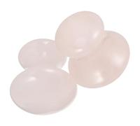 Gogogmee Strumento per Massaggio Gua Sha in Cristallo Naturale Rosa, 2 Pezzi, Massaggiatore Multifunzionale per Viso, Collo e Corpo, Piastre Raschianti Delicate per Relax Muscolare e Cura